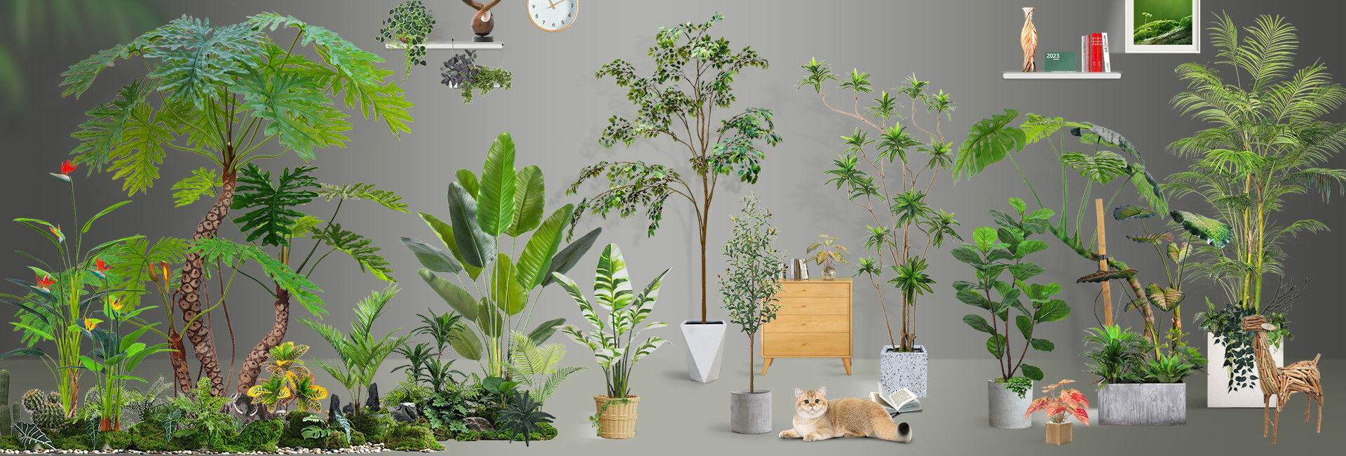 calidad Plantas artificiales para la decoración del hogar Fábrica
