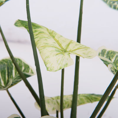 Green Artificial Potted Floor Plants For Garden Philodendron Birkin