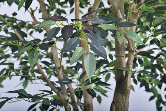 Lifelike Artificial Mini Ficus Tree - Artistic Trunk in 7.5FT/9.2FT, Low Maintenance for Luxury Spa & Restaurant Interior Design