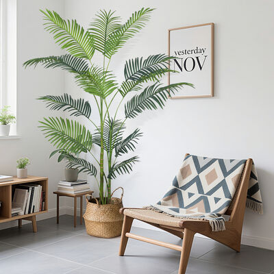 180cm New Hawaii Palm Artificial Tropical Palm Potted Faux Green Plants for Indoor Decoration