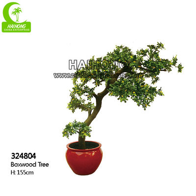 Lifelike Artificial Potted Floor Plants High Simulation Topiary Greenery Boxwood