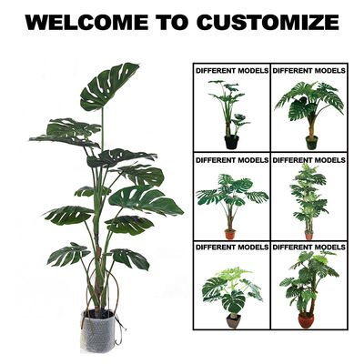 Monstera Artificial Green Plant Hall Living Room Bonsai Landscape wind resistance