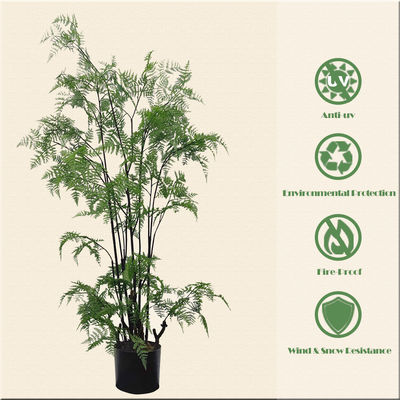 Plastic Material Artificial Fern Tree Architectural Landscaping