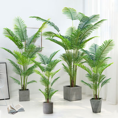6ft Indoor Artificial Palm Trees thick foliage Tall Faux Silk Large Artificial Plant For Home Decor