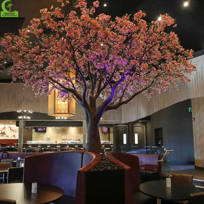 3m-6m LED Lights Artificilal Cherry Flowers Tree Customize Indoor Sakura Faux Decor Tree Big Artifical Blossom Trees for Wedding