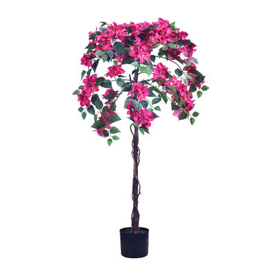 Haihong Nuevos Productos Árbol de Flores de Buganvilla Artificial 4 pies 6 pies Buganvilla en Maceta Falsa Artificial para la Decoración del Hogar y Hotel