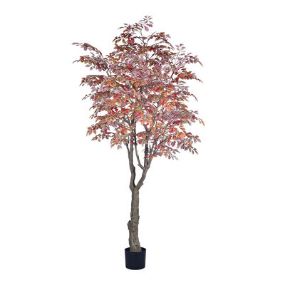 Árbol de Roble Otoñal Artificial Comercial 280cm | Árbol de Follaje de Otoño Grande para Ambiente de Hotel y Restaurante