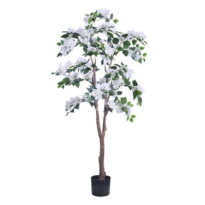 China Fabricante Árbol de Bougainvillea Planta artificial con flor blanca para el hogar