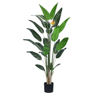 Haihong Factory Wholesale Plantes decorativas de plástico 4ft 6ft Bird of Paradise Plantas artificiales para el hogar Decoración de tiendas de café