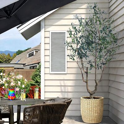 Gran olivo artificial con tronco de madera real - Tamaños 7FT y 8FT para el vestíbulo del hotel y la decoración de la entrada de la villa de lujo