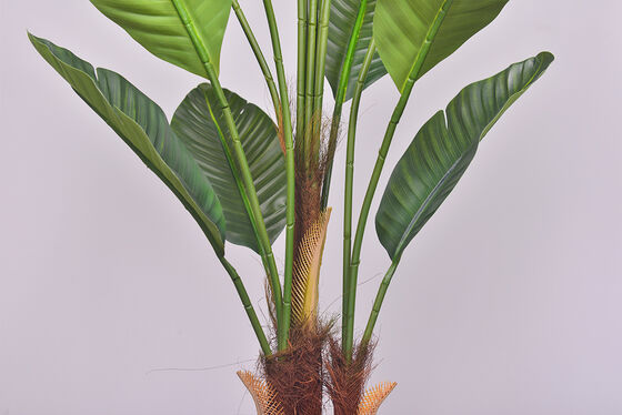 Wholesale Artificial Plants Simulation Traveler's Banana Tree with Natural Palm Fiber Bark | Factory Direct Faux Tropical Greenery for Commercial Landscape