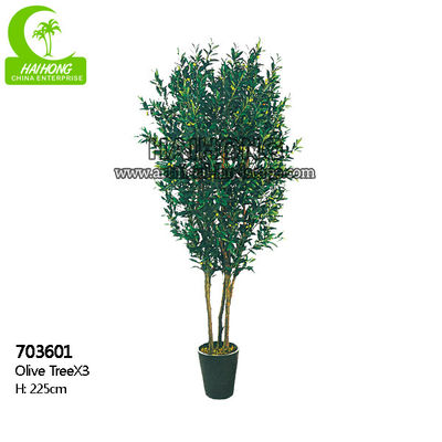 Alto árbol artificial del follaje de la simulación los 225cm para la decoración interior