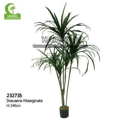 Durable Height 140cm Artificial Potted Floor Plants Small Size