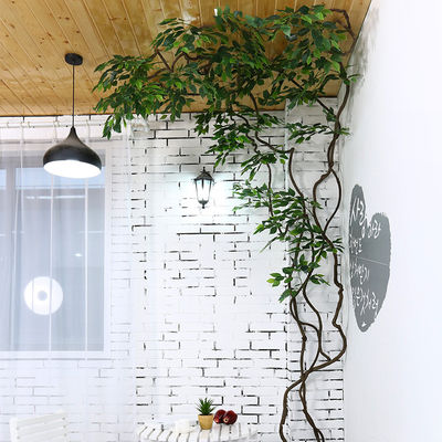 Fire retardant 280cm Long Artificial Vine Plant Corner Pipe Decoration